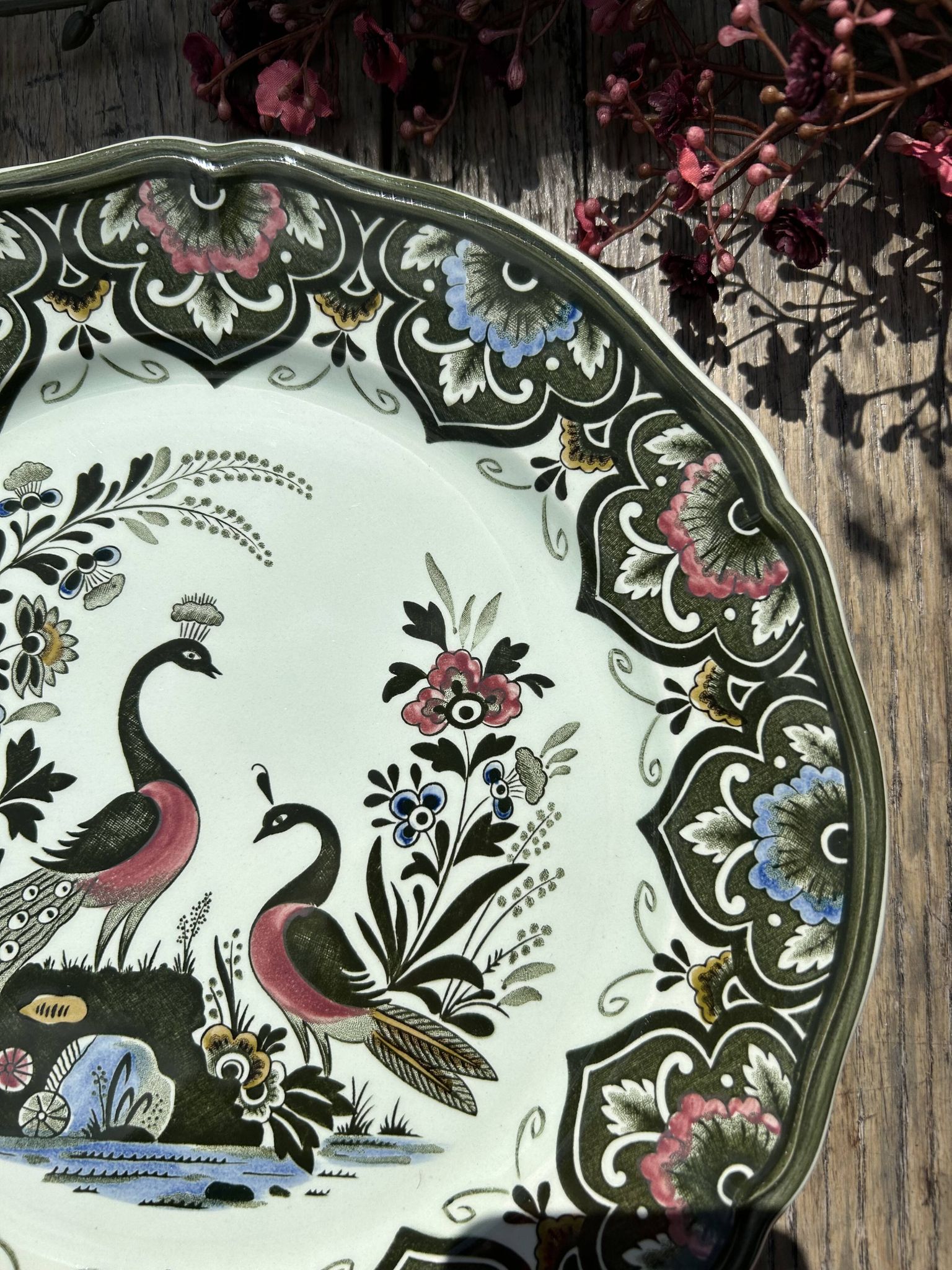 Collectible plate peacock by villeroy and boch