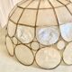 Suspension flower mother-of-pearl brass