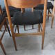Table avec deux allonges et ses 6 chaises scandinave en teck des années 1970