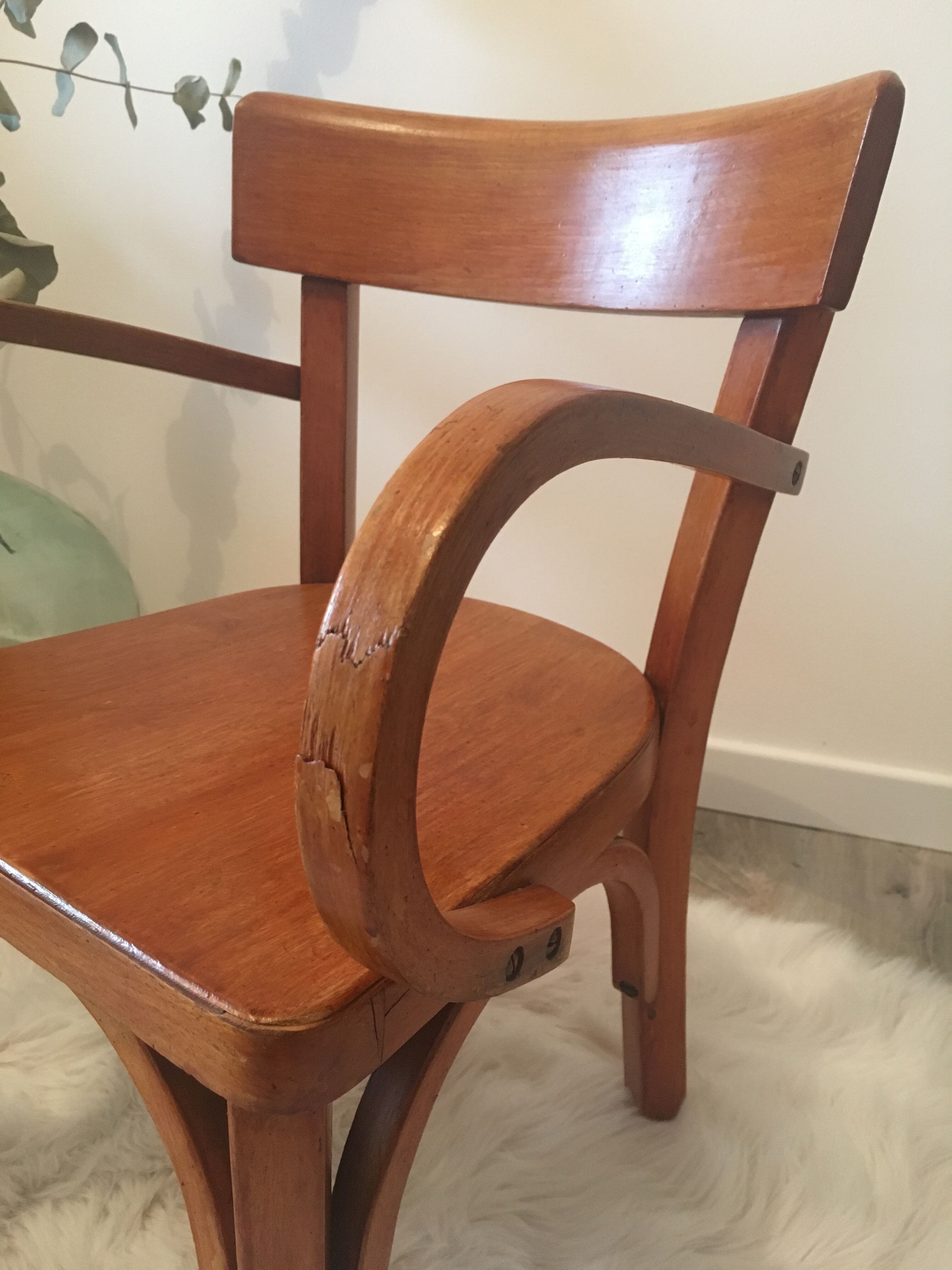 Chaise Baumann enfant avec accoudoirs