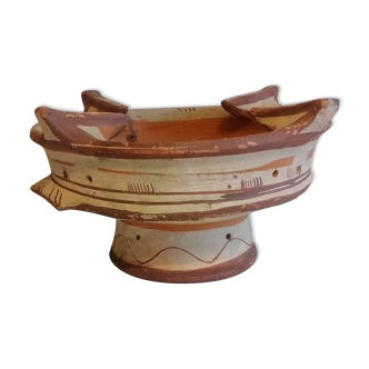 Pot cover, vase holder. Berber terracotta from the 50s.