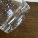 1970 XXXL vase in solid bubbled glass H33cm