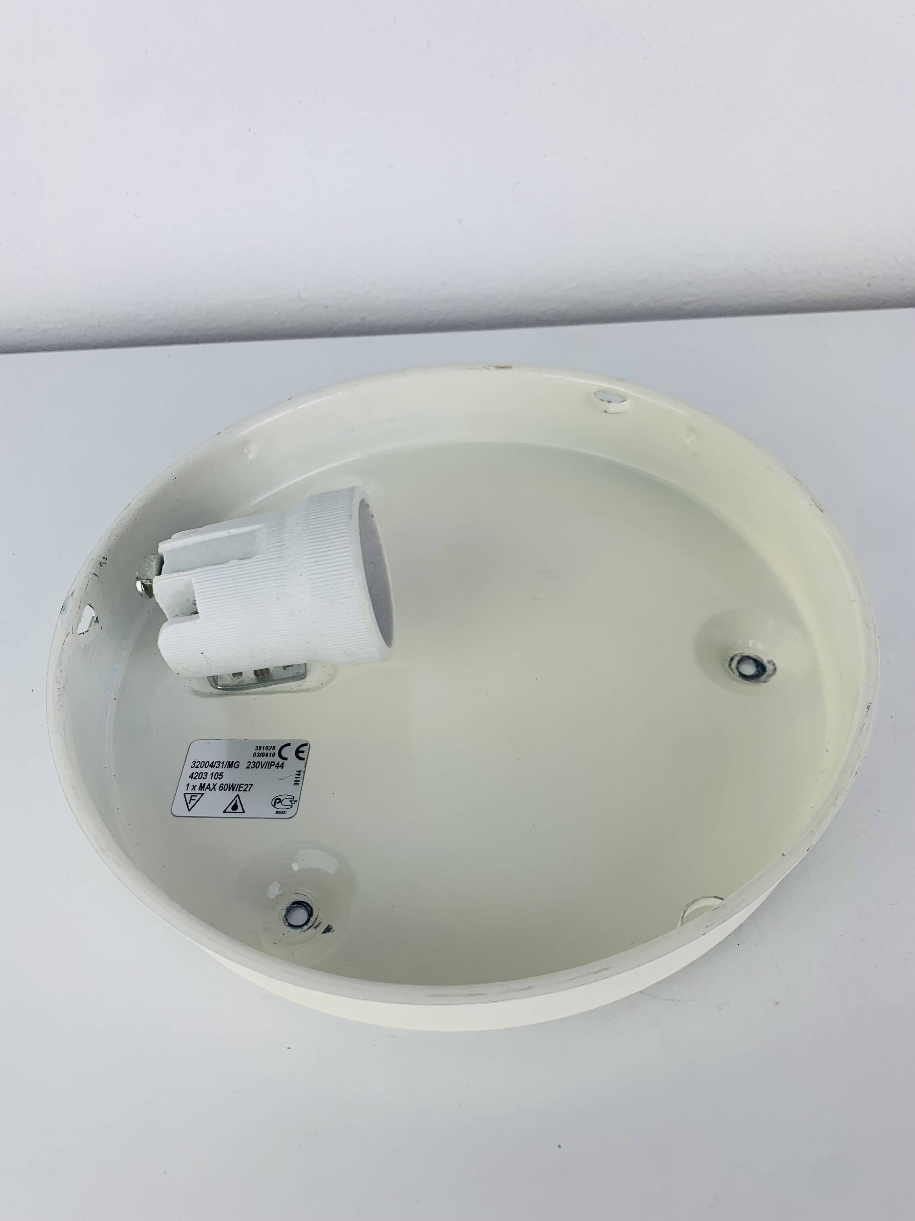 Vintage opaline wall light from the 1980s, ceiling light.