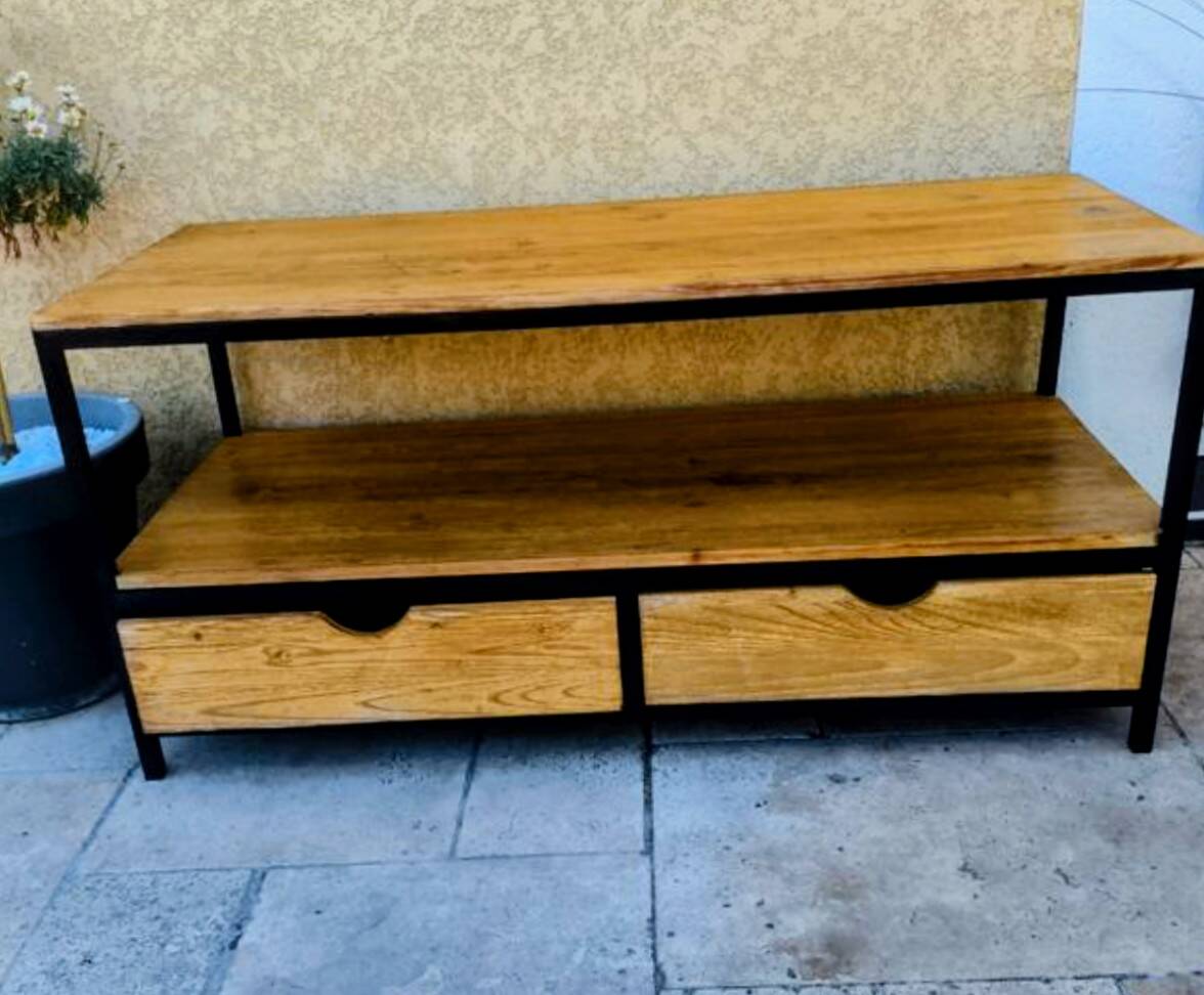 Industrial coffee table