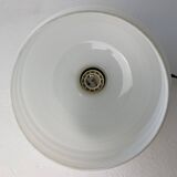 Old art-deco pendant lamp in vintage opaline