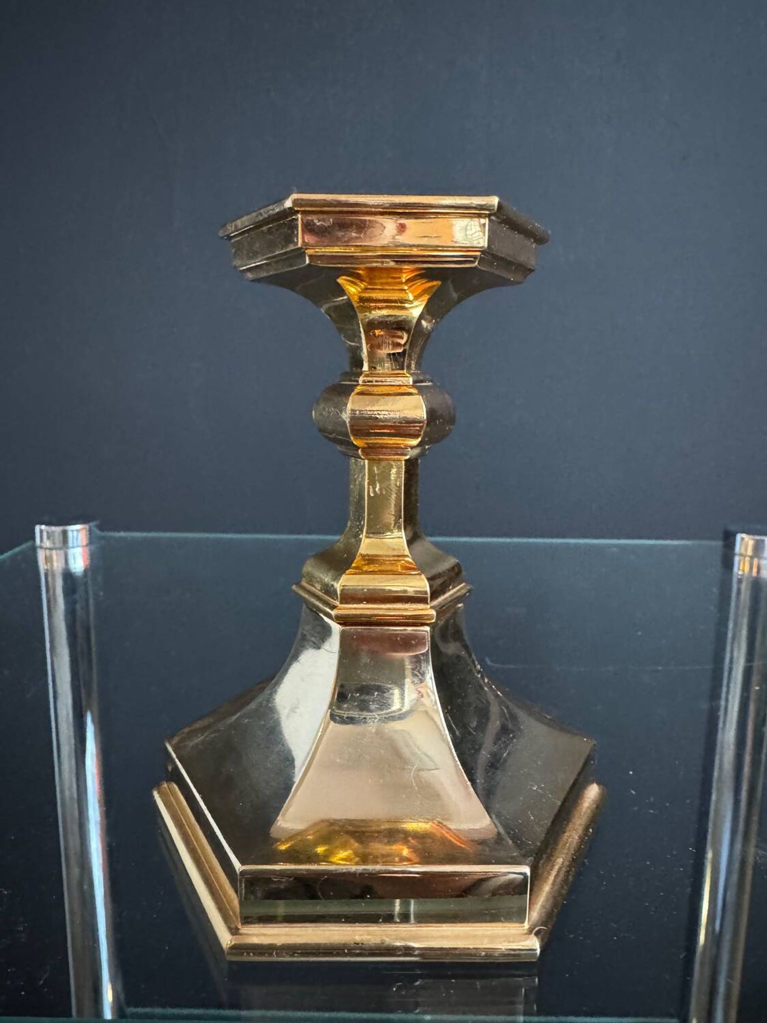 Golden Nagel candlestick from the 1970s.