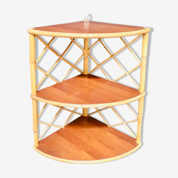 Rattan shelf