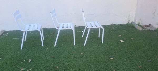 Set de 3 chaises Tolix
