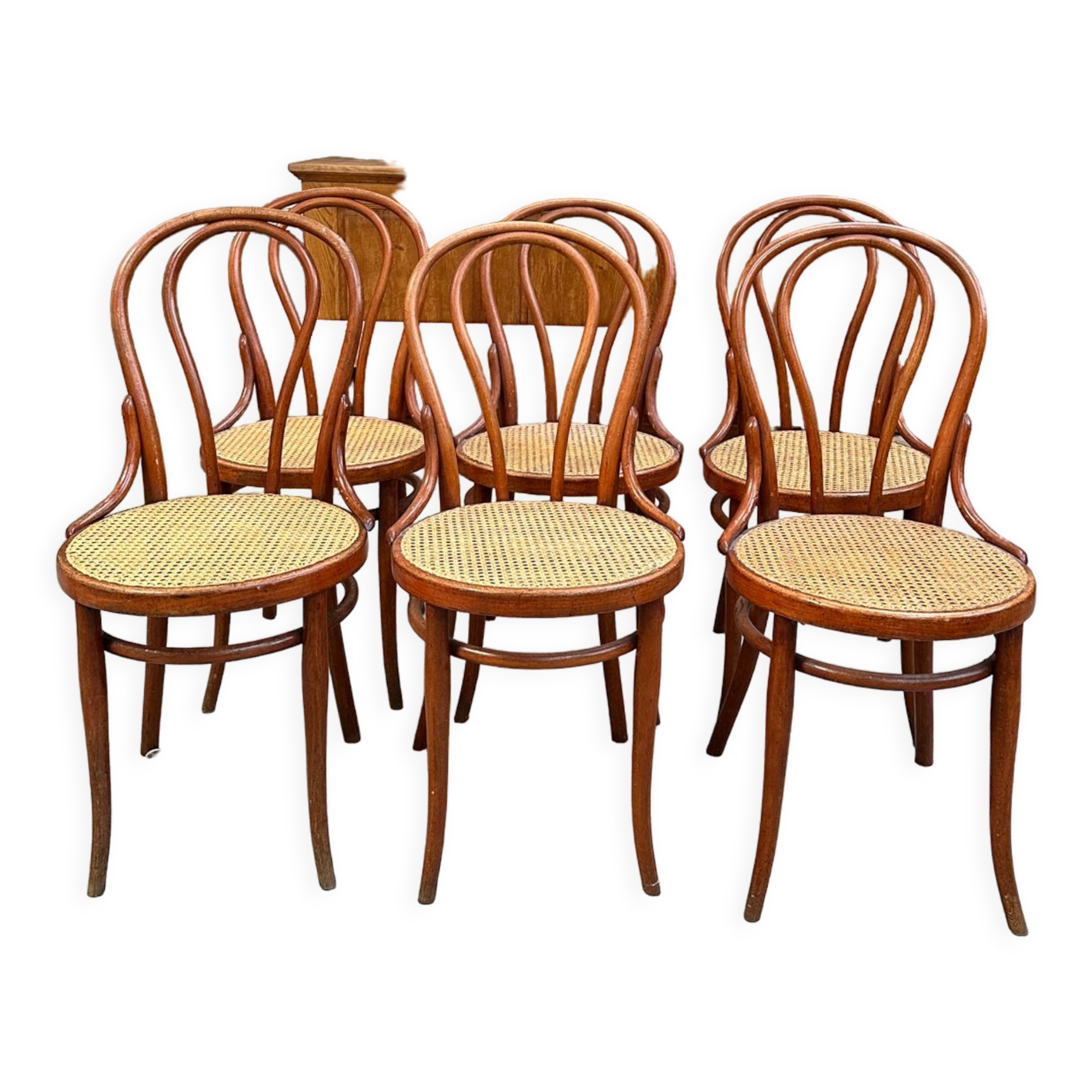 Suite of 6 bistro chairs