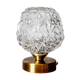 Vintage chiseled glass lamp