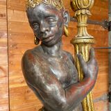 Nubian torch floor lamp