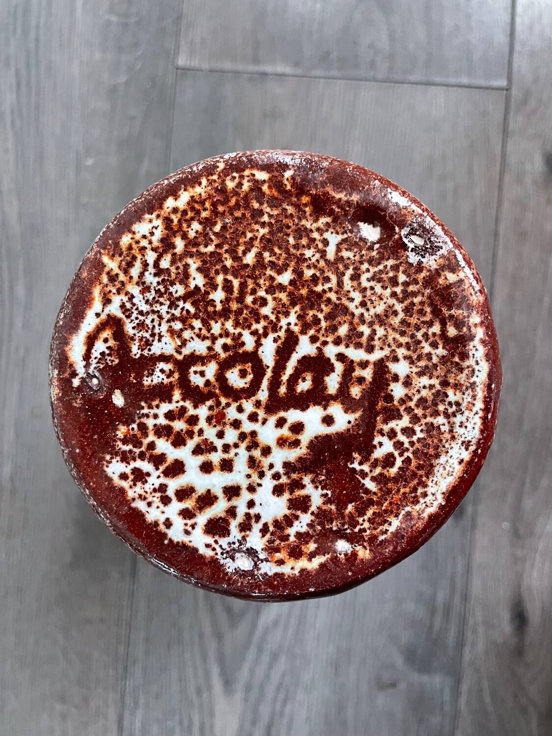 Glazed ceramic pitcher signed Accolay – 1950s