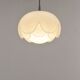 Suspension artichaut en verre opale par Peill & Putzler, 1974