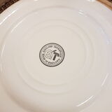English plates earthenware ironstone rose floral pattern