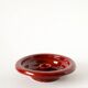 Large ceramic candlestick, handmade, red, 1970.
