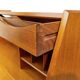 Teak secretary by A. Vodder (attributed), mirror, Denmark 1960s