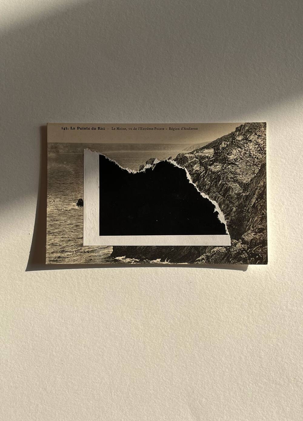 Pointe du Raz - Collage on postcard