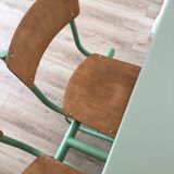Bureau d'écolier double des années 70
