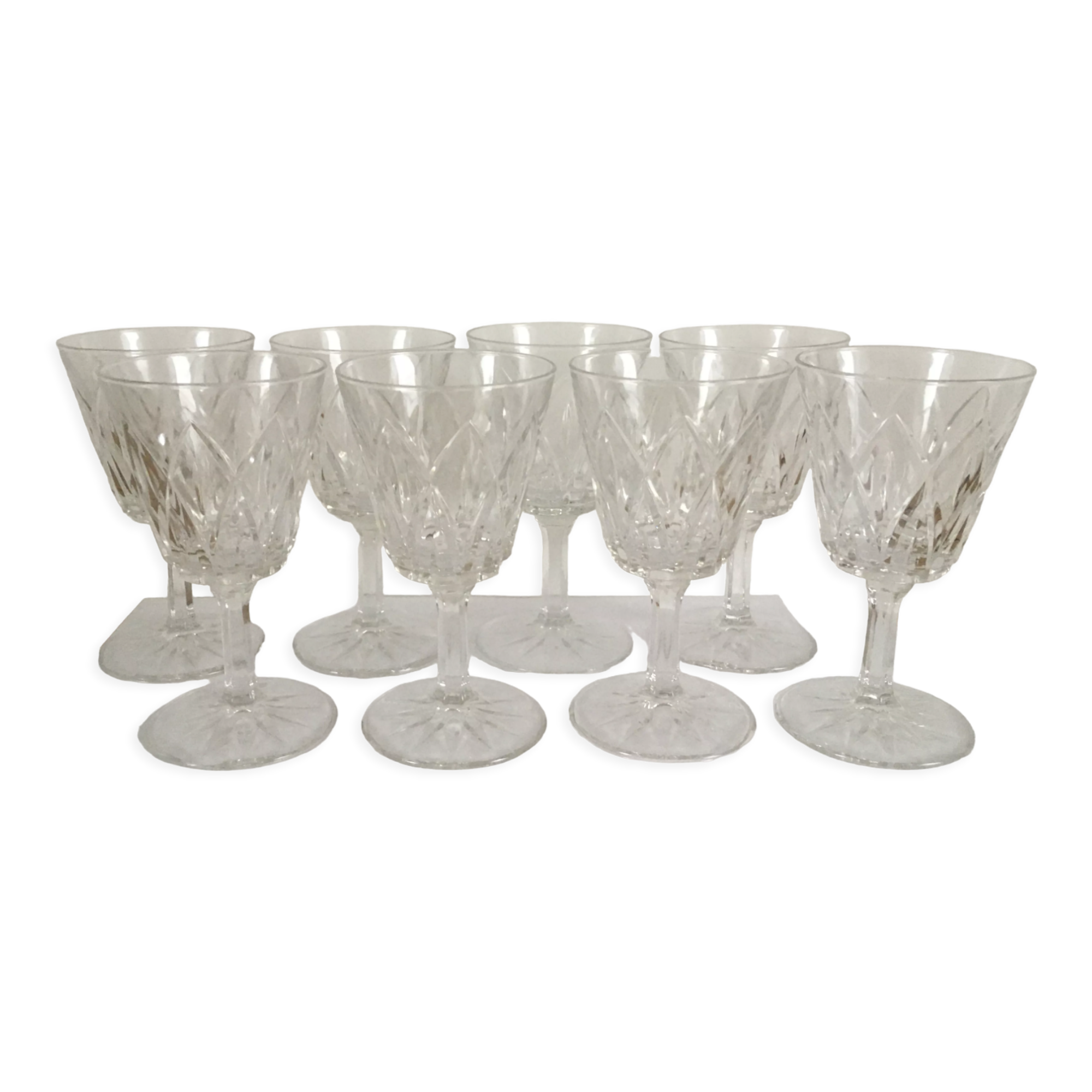 Verres à pied Cristal d'Arques modèle "Valençay"