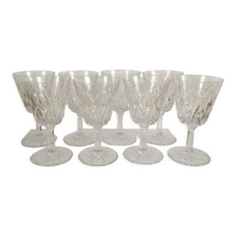 Cristal d'Arques stemmed glasses model "Valençay"