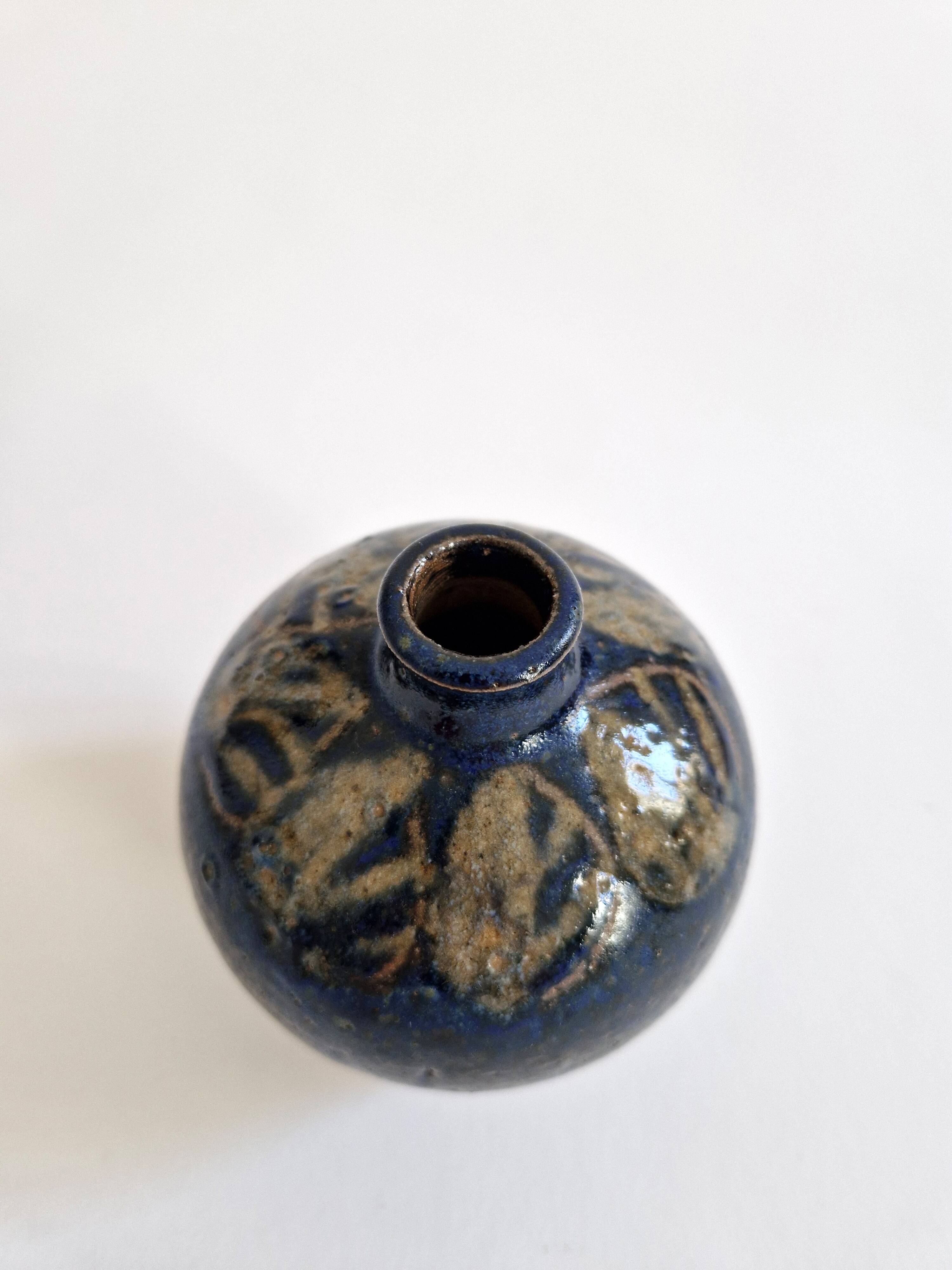 Ceramic soliflore by Nis Stougaard Svaneke, Denmark circa 1970