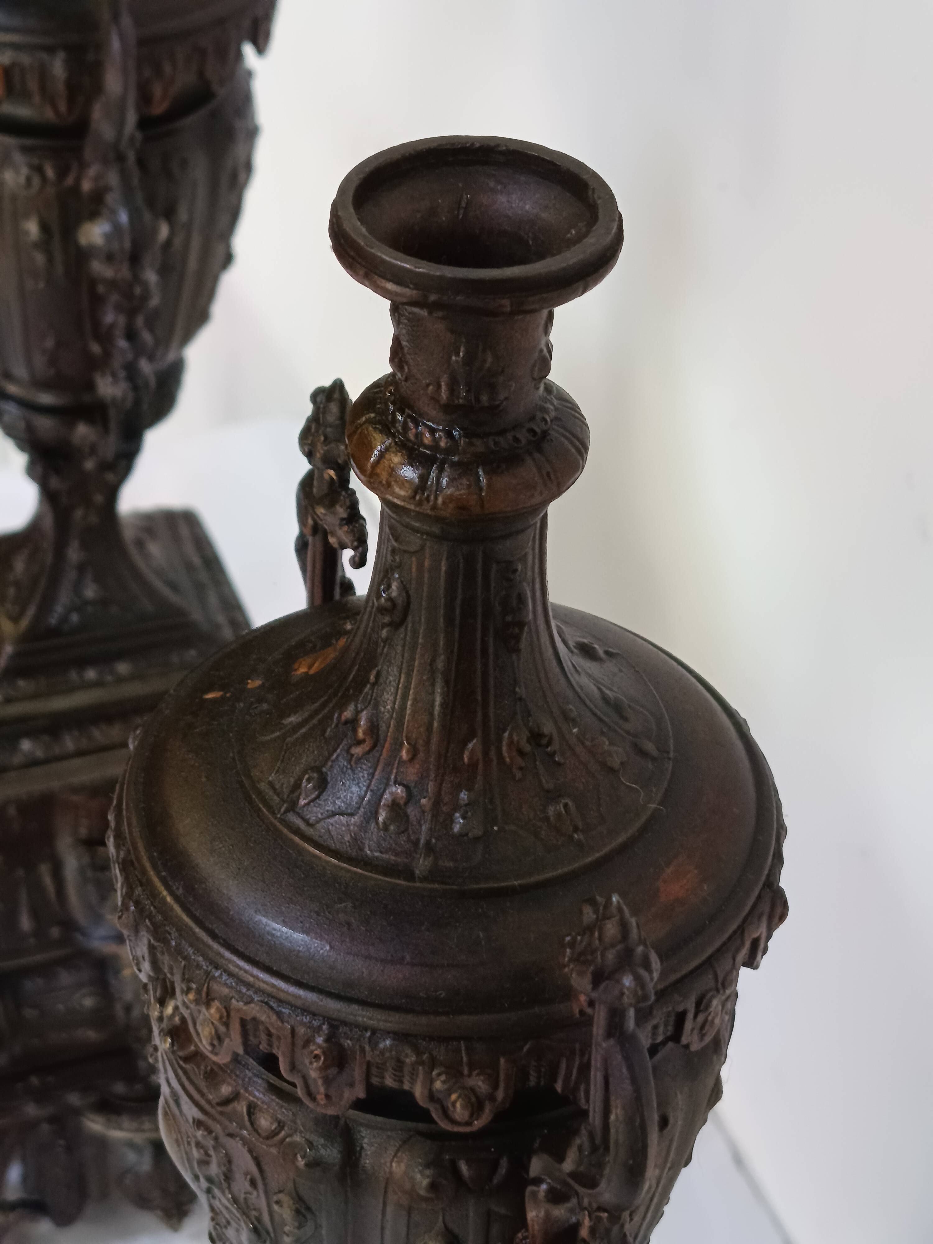 large pair of candlesticks