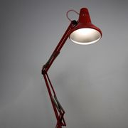Lampe de table rouge réglable en achitect par Tep, années 1970