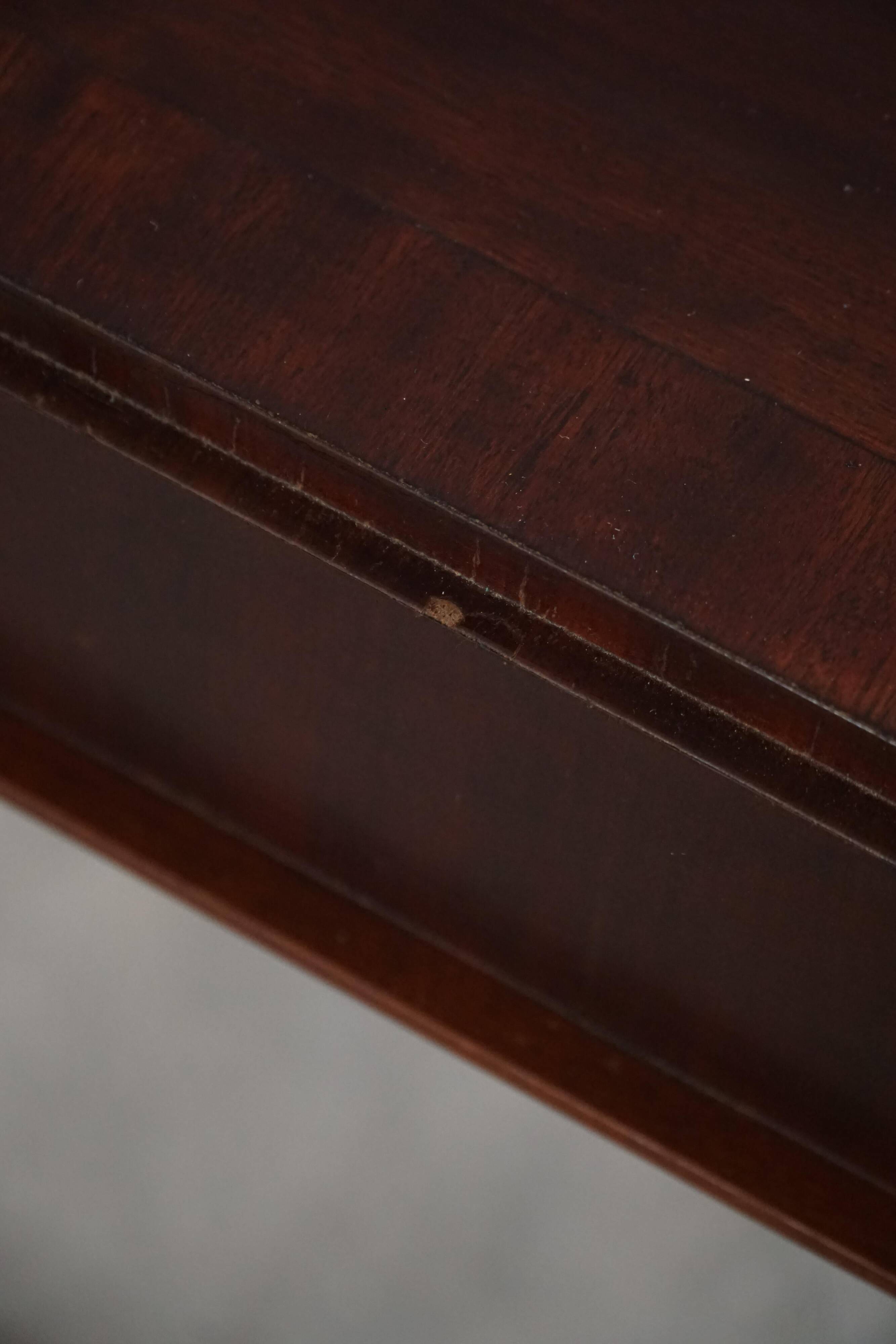 Mid-20th century mahogany writing desk by a Danish cabinetmaker, 1950s.