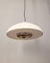 70s vintage chandelier in white metal Italian design