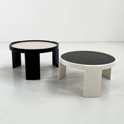 Set of 2 large reversible nesting tables by G. Frattini for Cassina, 70