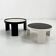 Set of 2 large reversible nesting tables by G. Frattini for Cassina, 70
