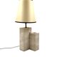 Mid-century modern travertine table lamp, Nucleo Sormani Italy 1960s