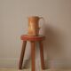 Pitcher vase with handle ceramic handmade pottery decoration Scandinavian countryside artisanal sandstone
