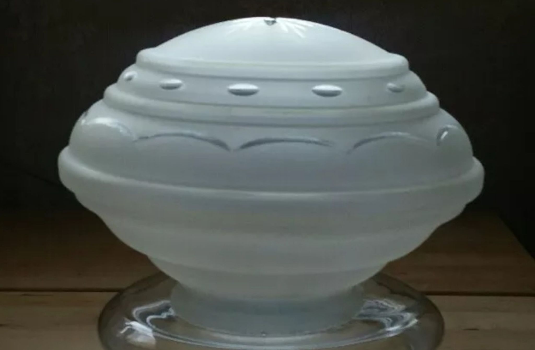 Globe de lampe vintage soucoupe