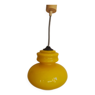 Yellow chandelier from the 60s