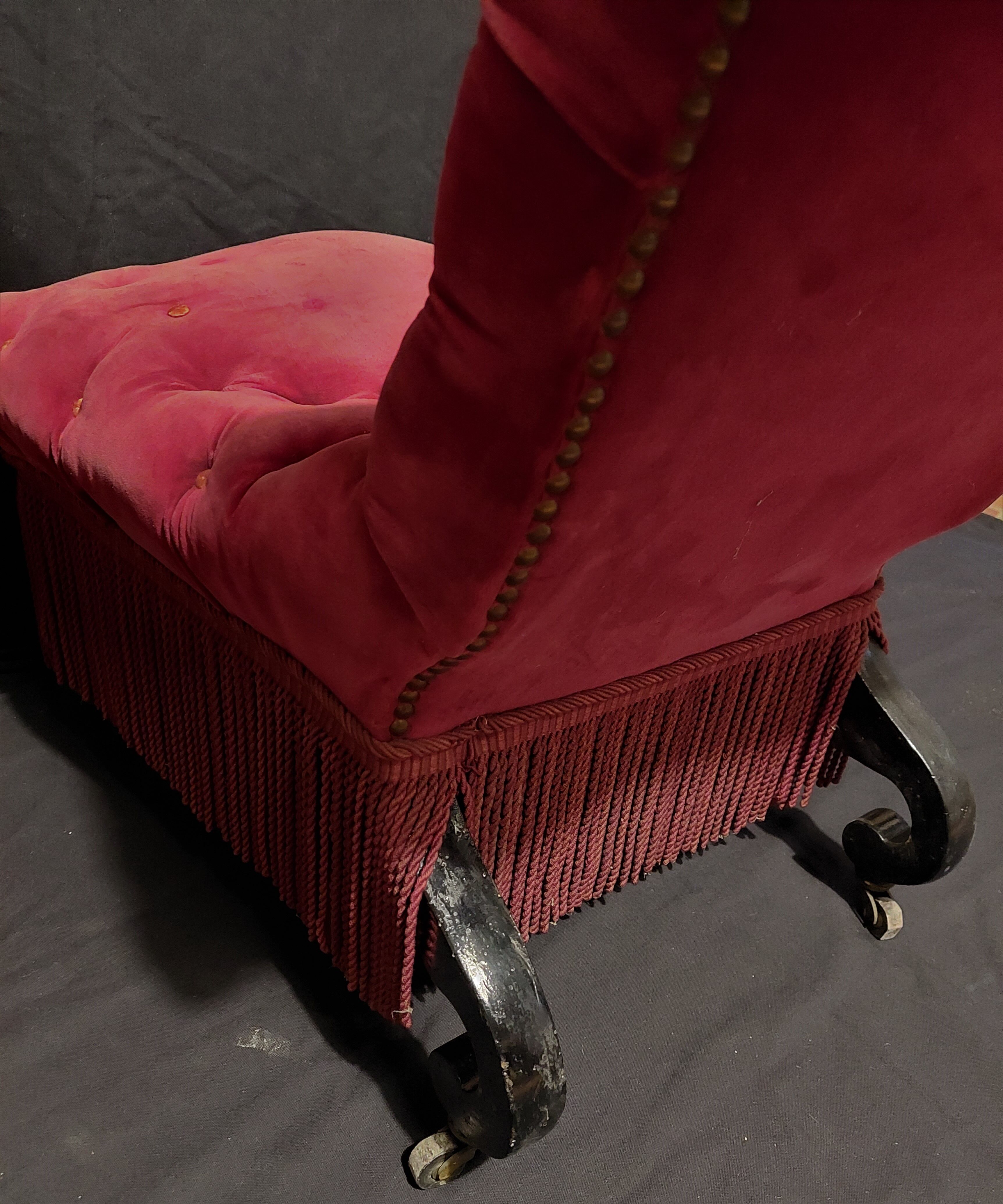 Upholstered armchair Napoleon III