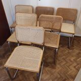 Lot of 6 chairs Breuer cesca b32