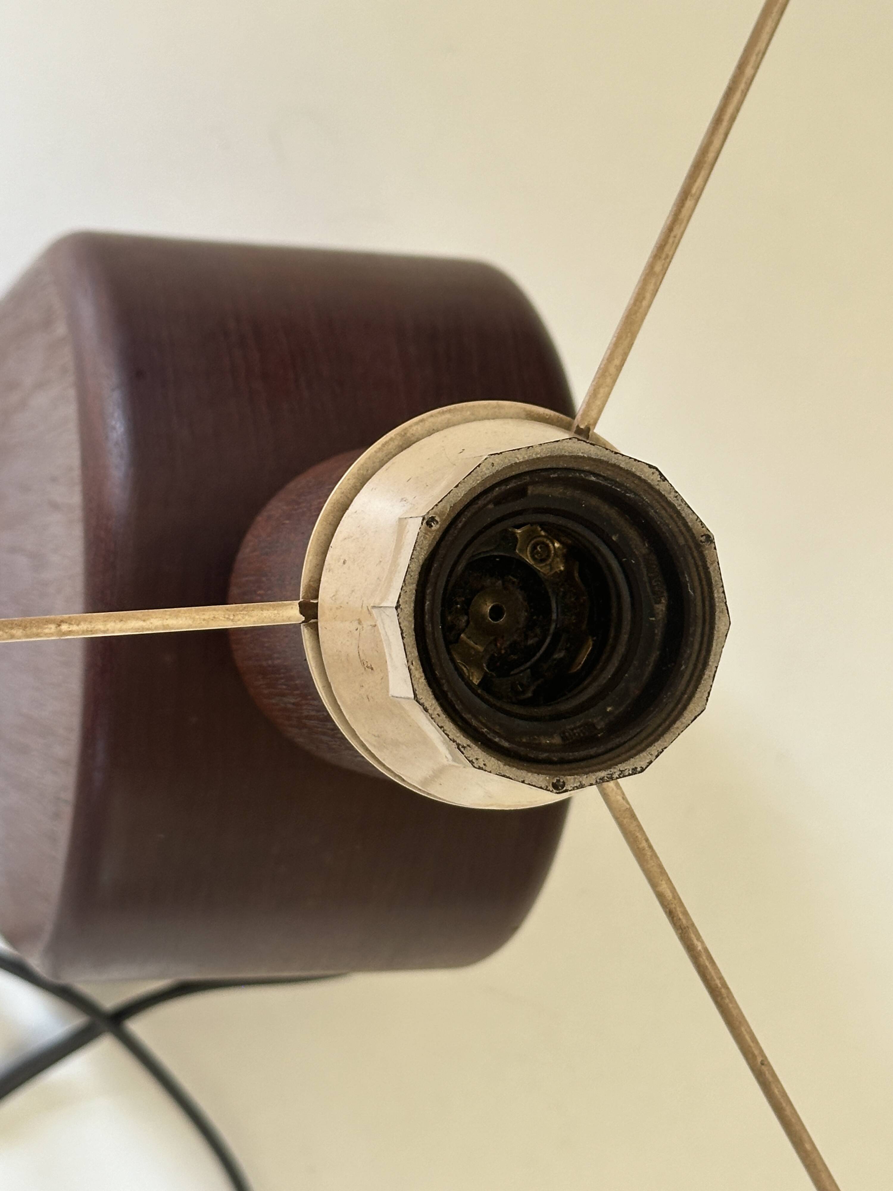 Vintage teak lamp, 60s design