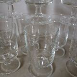11 vintage stemware
