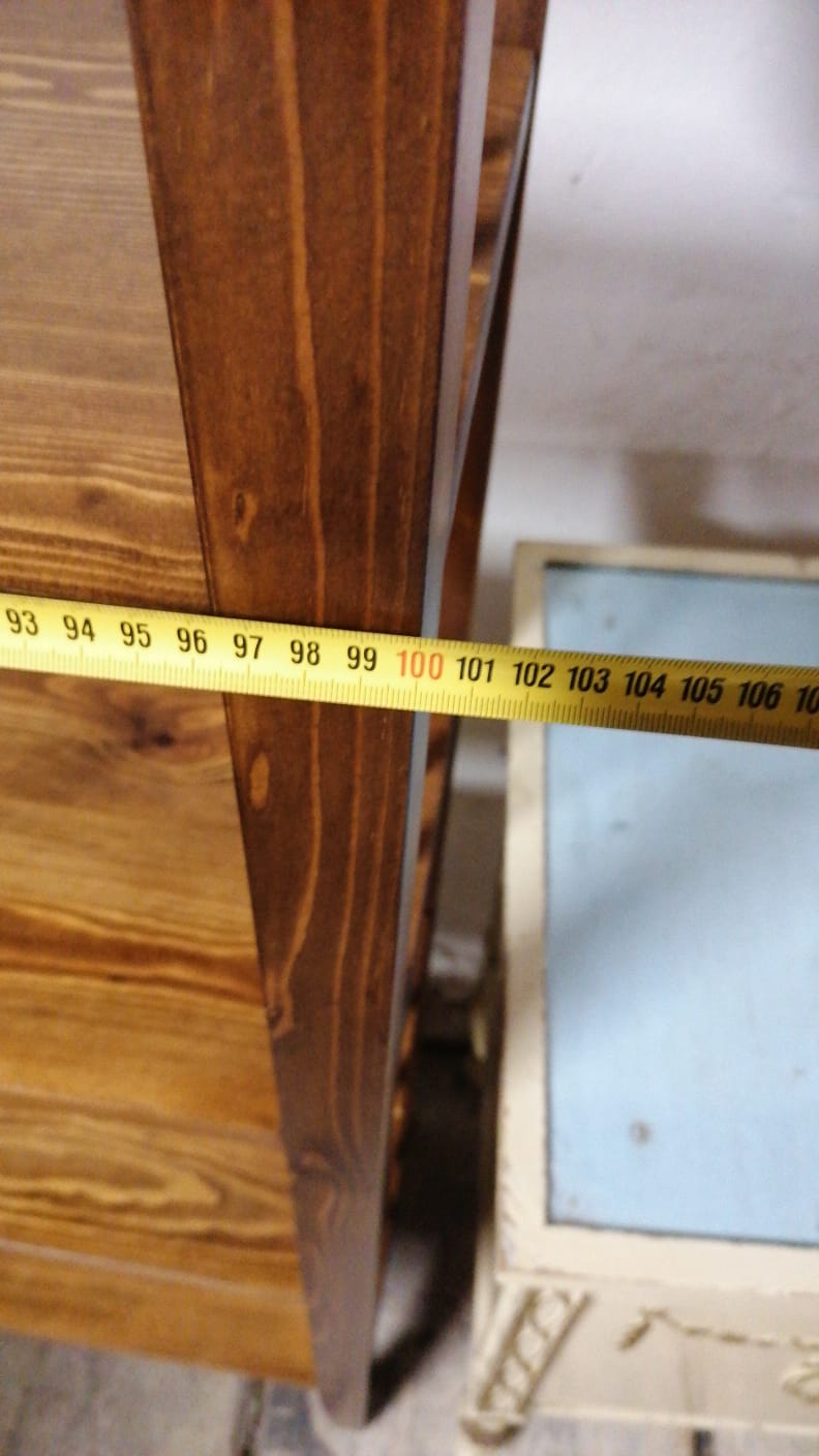 Larch wood bookcase, 1970´s, Czechoslovakia