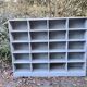 Old blue wooden craft furniture