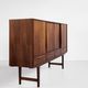 Danish highboard in rosewood by E.W. Bach for Sejling Skabe 1960s