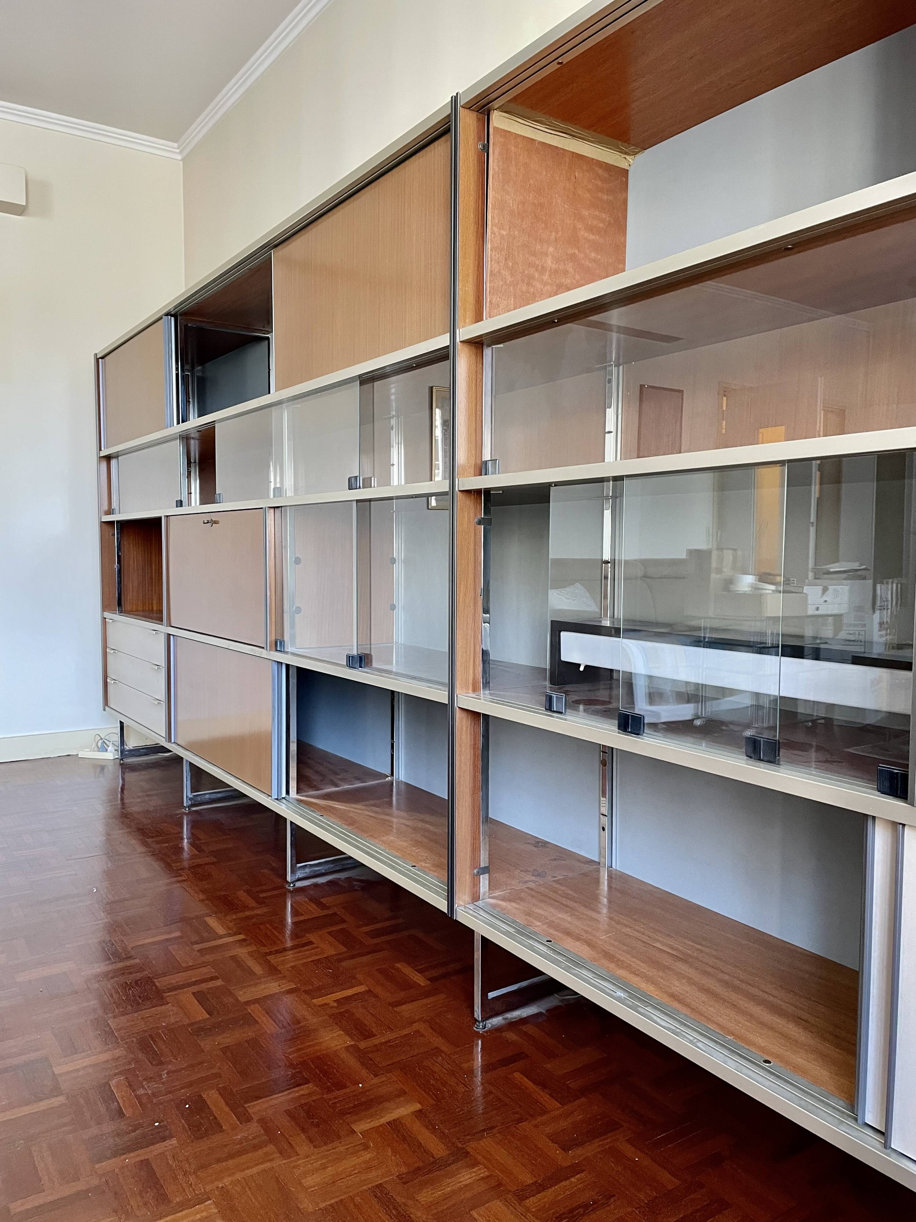 Storage unit, modular bookshelf by Georges Frydman, EFA edition, 1960s.