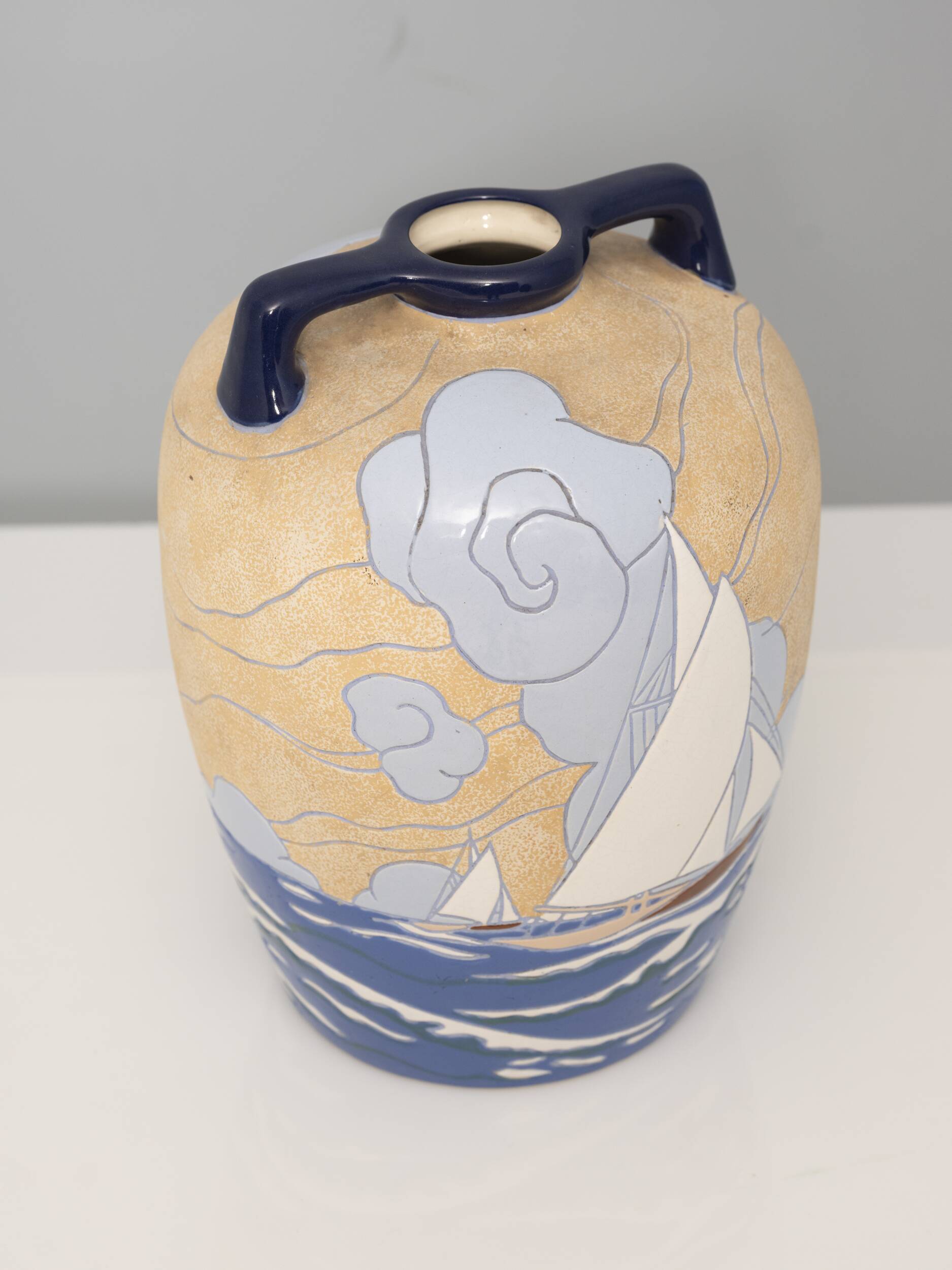 Stoneware vase, Riessner Stellmacher & Kessel, early 20th century, Bohemia