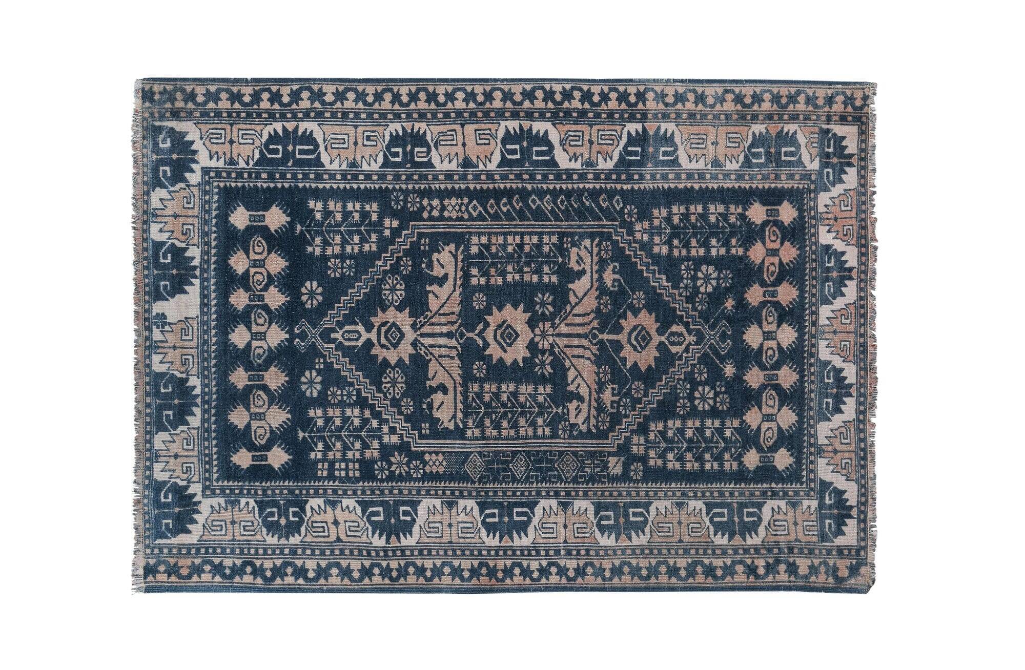 Vintage handmade Turkish rug 118x171 cm