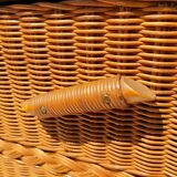 Vintage wicker dresser