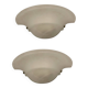 Lot de deux appliques murales en verre marbré blanc par Zonca, Italie, années 1980