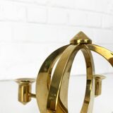 Mid-Century Scandinavian Brass Candlestick by Arthur Pe, Kolbäck, Sweden 1950-60