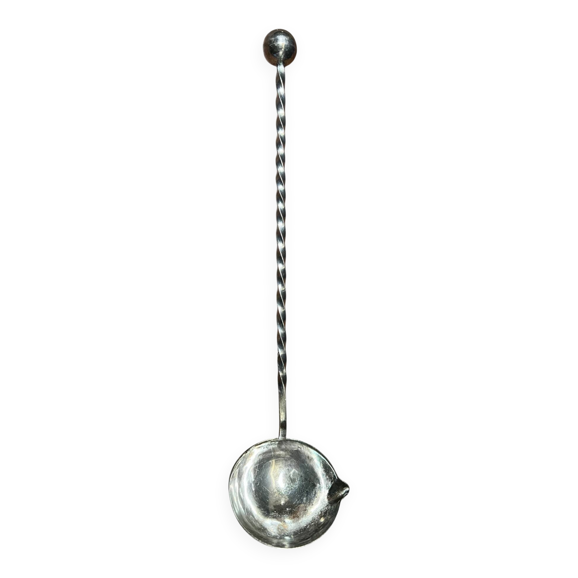 Silver metal ladle
