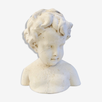 Plaster bust of child